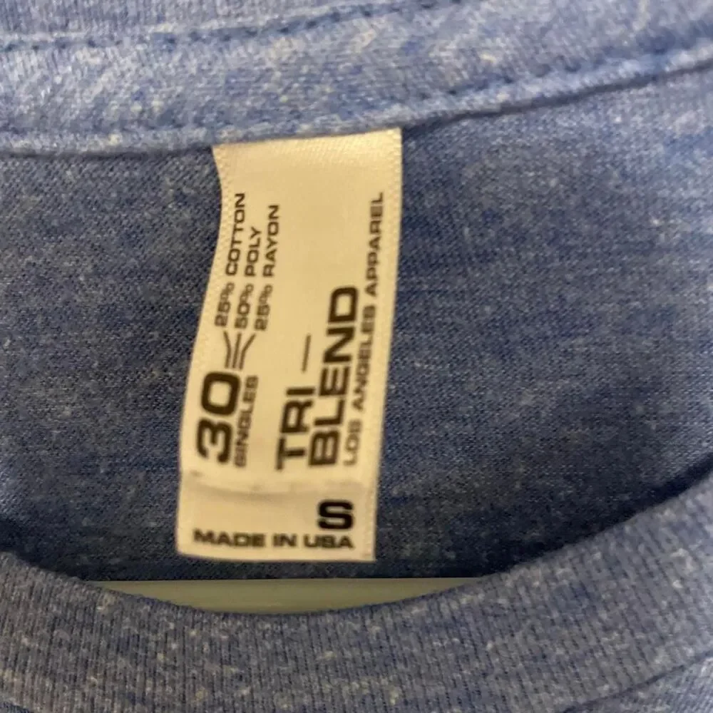 Los-angeles-apparel Men's Blue T-shirt